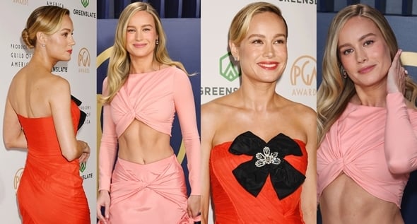 Brie Larson Stuns in Vintage Couture: From SAG Awards to Producers Guild Glamour