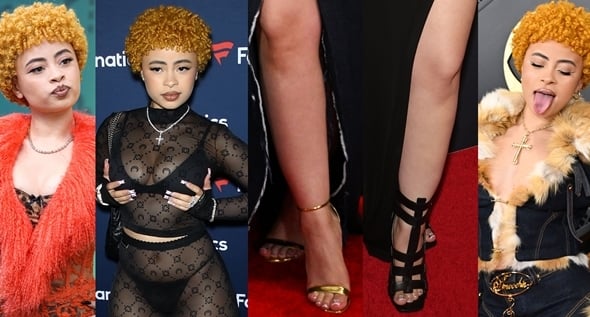 Naked Dressing Meets Leopard Prints: Ice Spice Sets Fire in Orange Dolce & Gabbana Ensemble at 2024 People’s Choice Awards