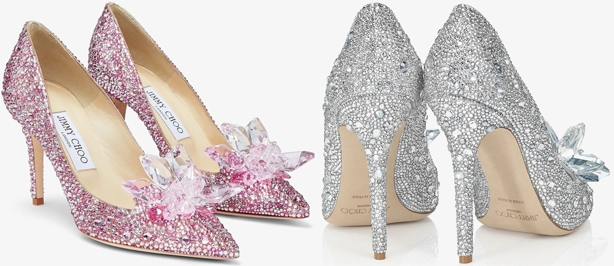 Jimmy Choo is synonymous with luxury shoes that feature exquisite crystal embellishments, merging craftsmanship with glamour