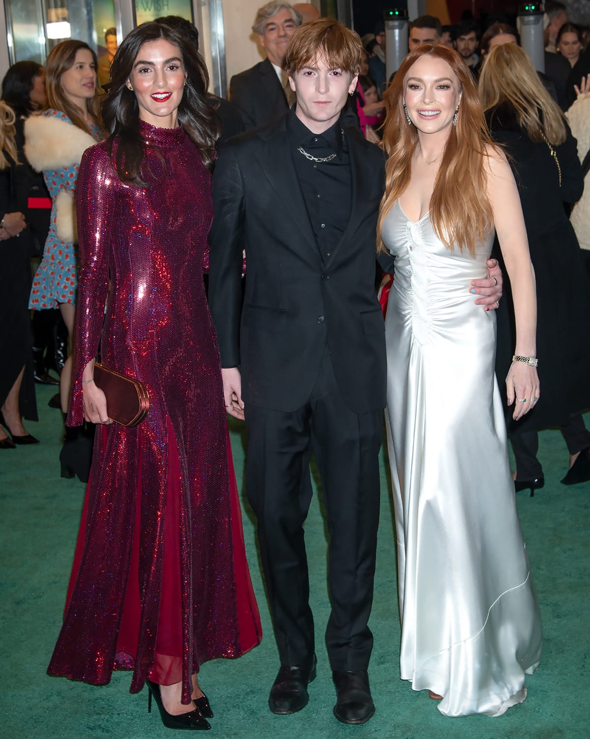 Lindsay Lohan's siblings Aliana and Dakota Lohan at the New York City premiere of Irish Wish