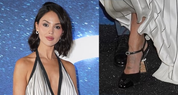 Twirling With Flair: Eiza Gonzalez Gets Playful in Pleated Chanel Maxi Dress at 3 Body Problem London Screening