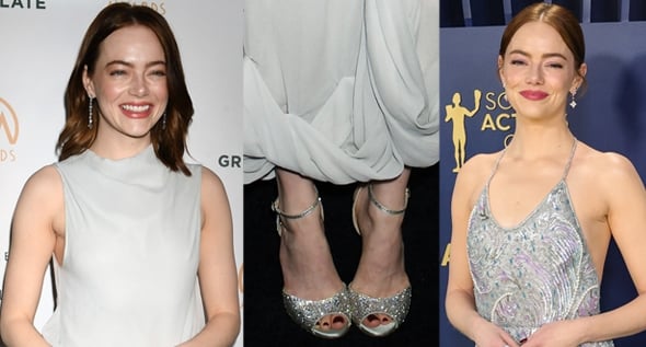 From Muted Gray to Dazzling Silver: Emma Stone’s Award-Winning Weekend Wardrobe
