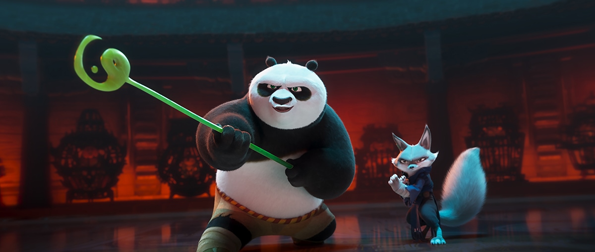 Kung Fu Panda 4, released on March 8, 2024, stars Jack Black as Po and Awkwafina as Zhen