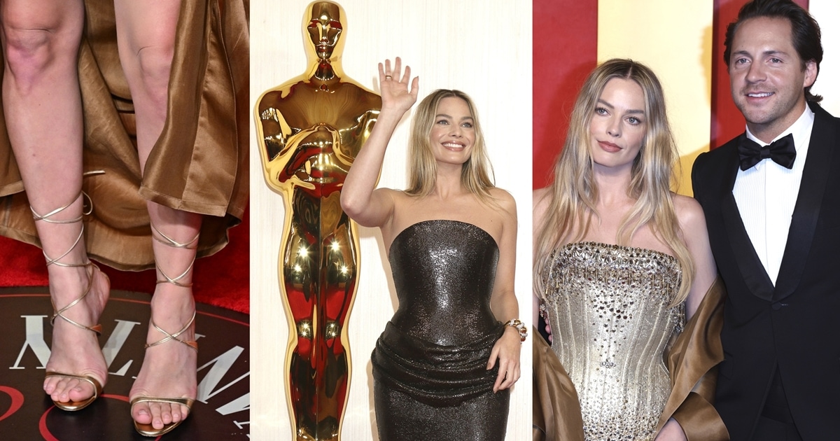 green emerald velvet dress Margot Robbie In Gold Dress 002 Cutout  LifesizeCutouts