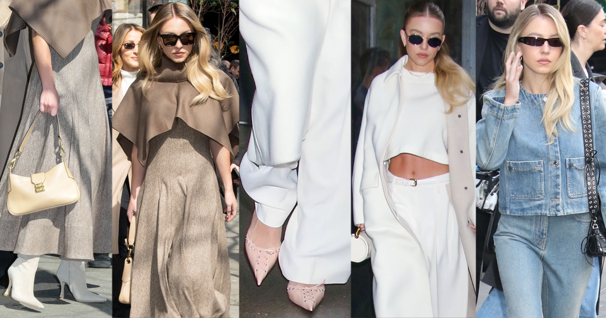 Sydney Sweeney&rsquo;s Chic SNL Rehearsal Outfits: From &rsquo;90s Canadian Tuxedo