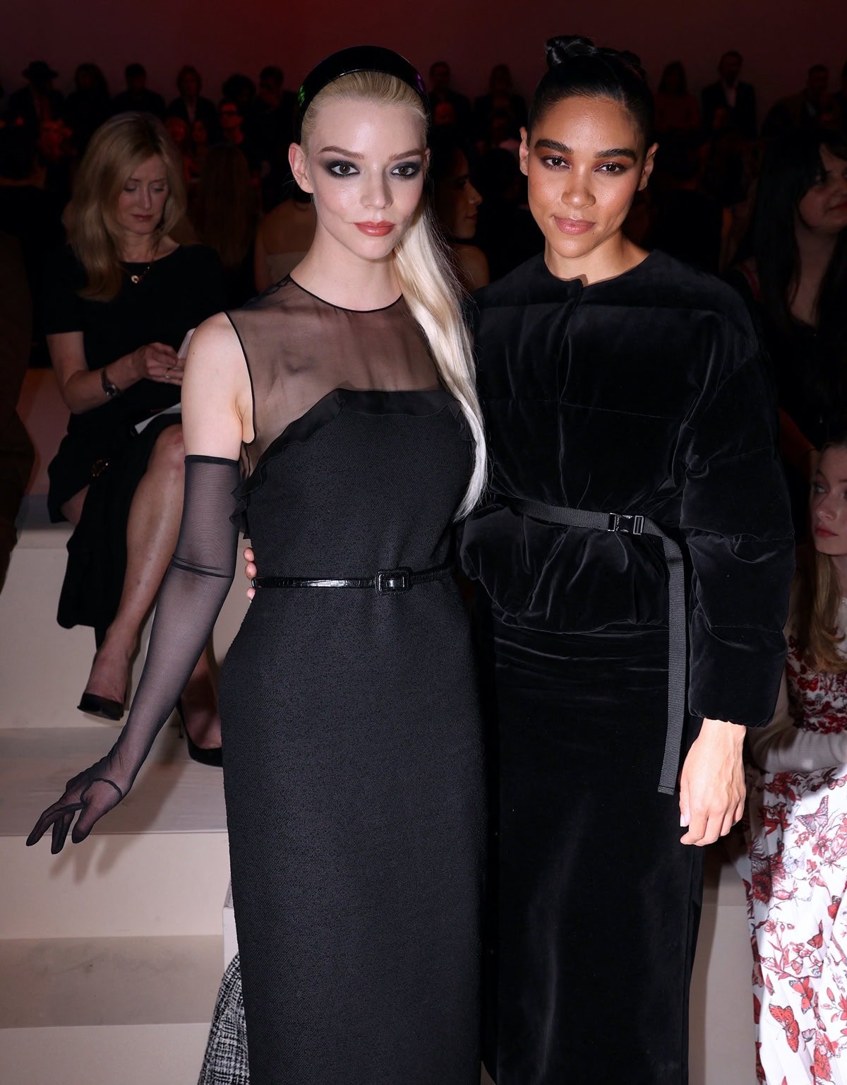 Anya Taylor-Joy and Alexandra Shipp radiated elegance at the Dior show, where they showcased their impeccable style in distinctly sophisticated yet uniquely personal ensembles