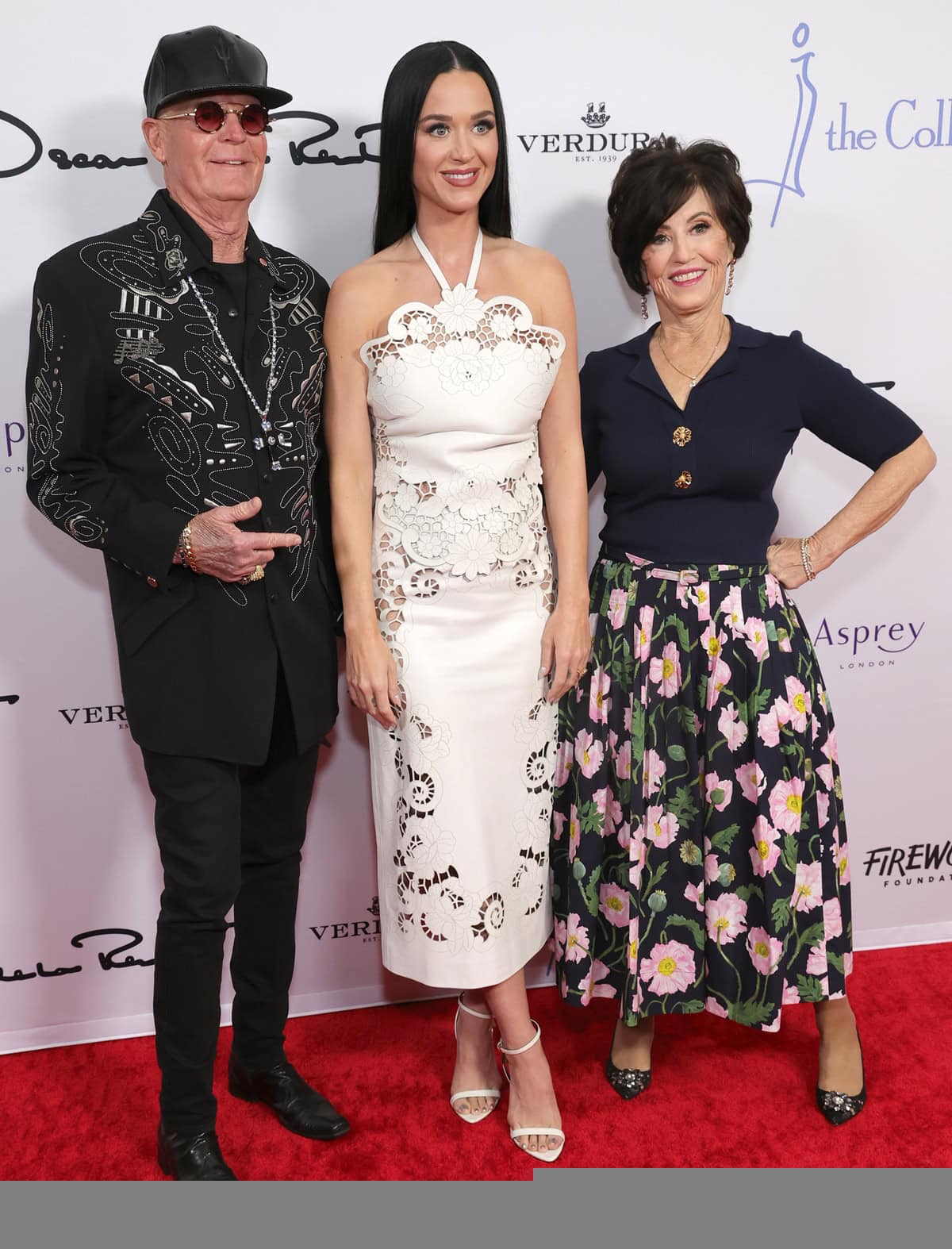 Family First: Katy Perry shines with her parents at the Beverly Wilshire event, making a glamorous family affair