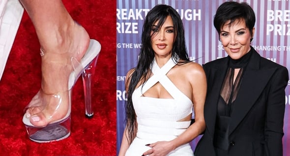 Yin and Yang: Kim Kardashian and Kris Jenner in Sleek, Sultry Black and White Looks at 10th Breakthrough Prize Ceremony