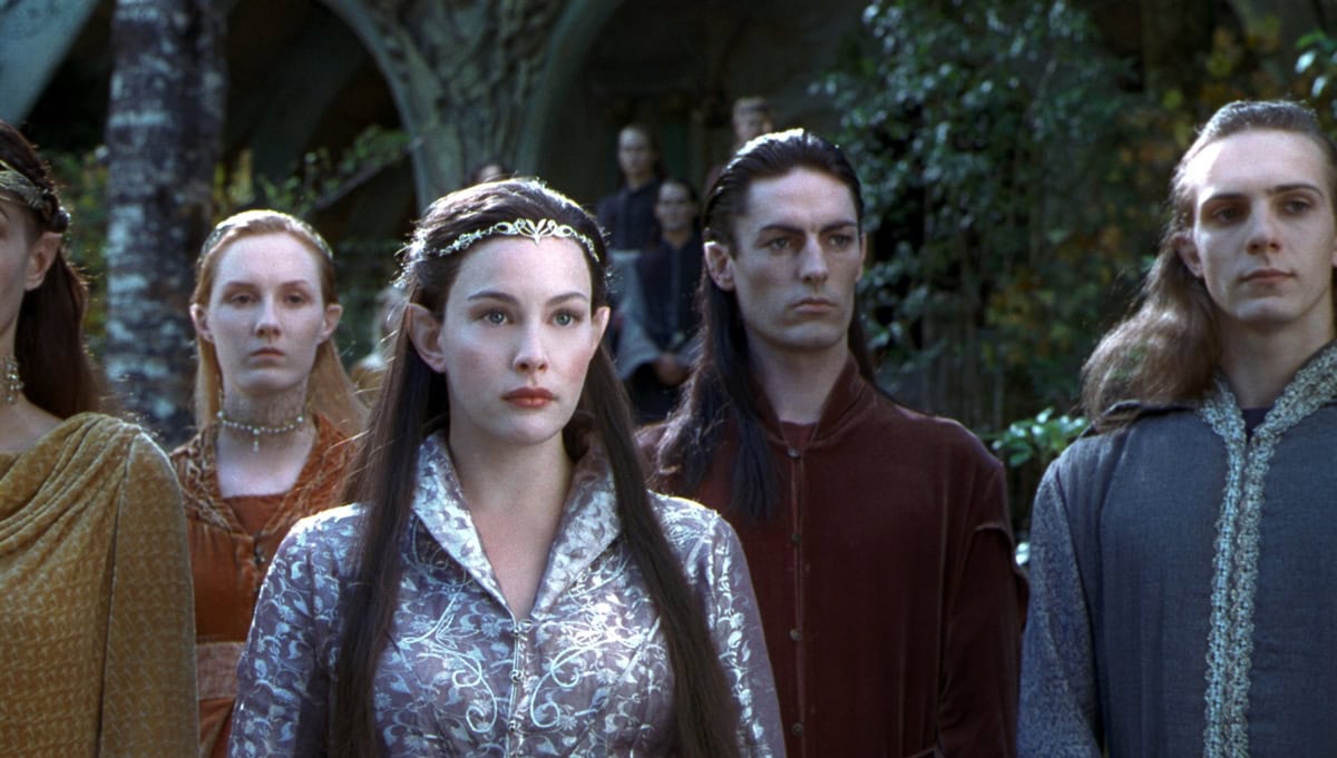 Liv Tyler, age 22 at the start of filming, brings the timeless grace of Arwen to life in the 'The Lord of the Rings' trilogy