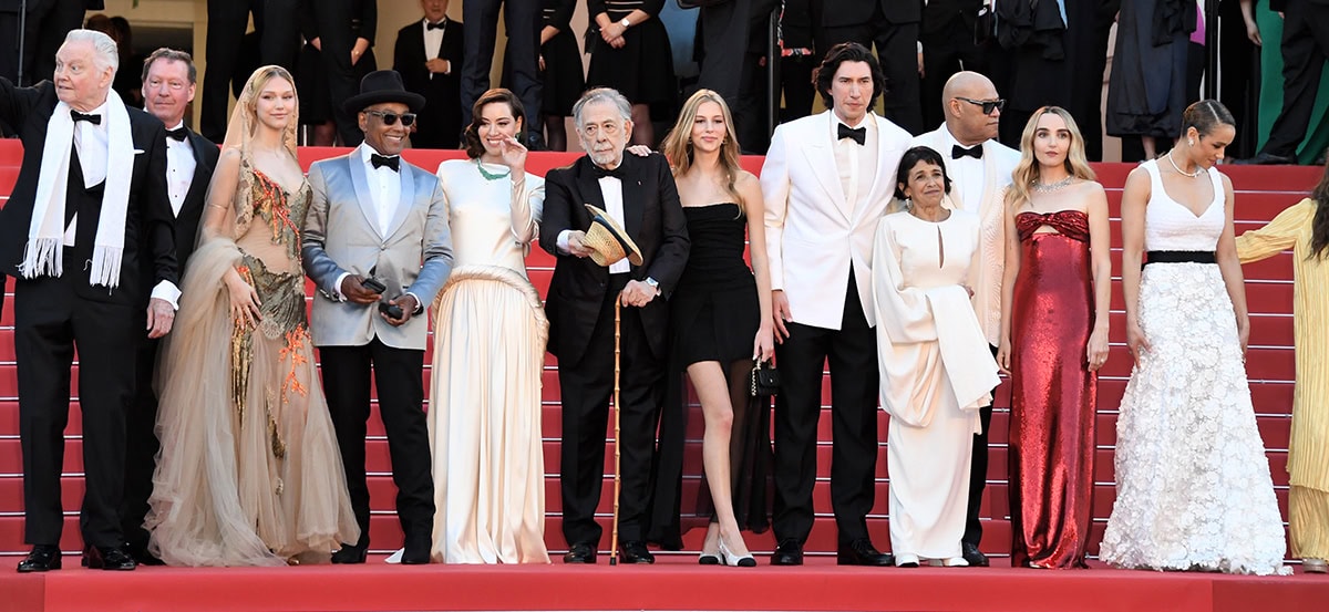 Director Francis Ford Coppola and the cast of Megalopolis attend the Cannes Film Festival premiere of their epic sci-fi drama movie