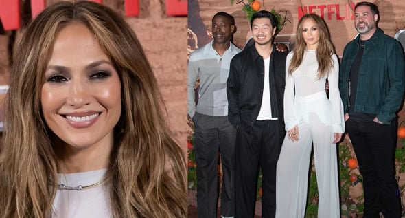 Stunning in Semi-Sheer: Jennifer Lopez Radiates in All-White Genny Outfit at Atlas New York Photocall
