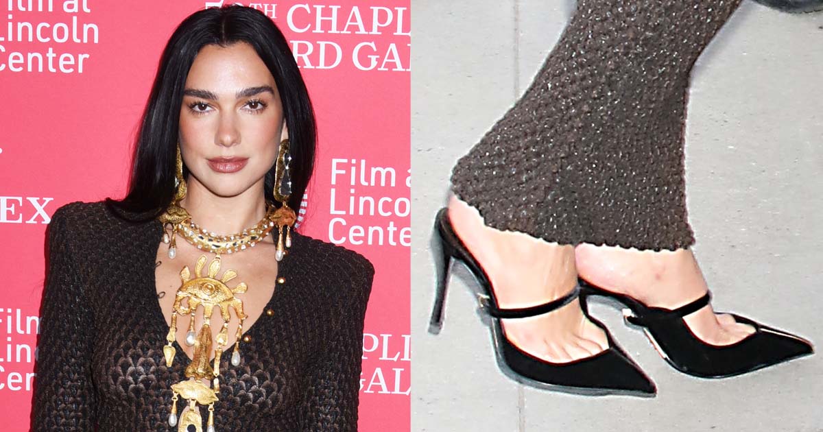 Dua Lipa Wows in Sheer Schiaparelli Dress With Daring Cutouts and Mary Jane  Mules