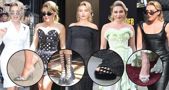 The Best Shoes From Florence Pugh’s Thunderbolts* Press Tour: Metallic Pumps, Punk-Chic Boots, and More!