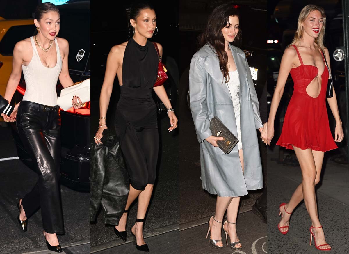 Gigi Hadid celebrates her 30th birthday with friends and family, including Bella Hadid, Anne Hathaway, and Martha Hunt, at Le Chalet inside L’Avenue at Saks in New York City