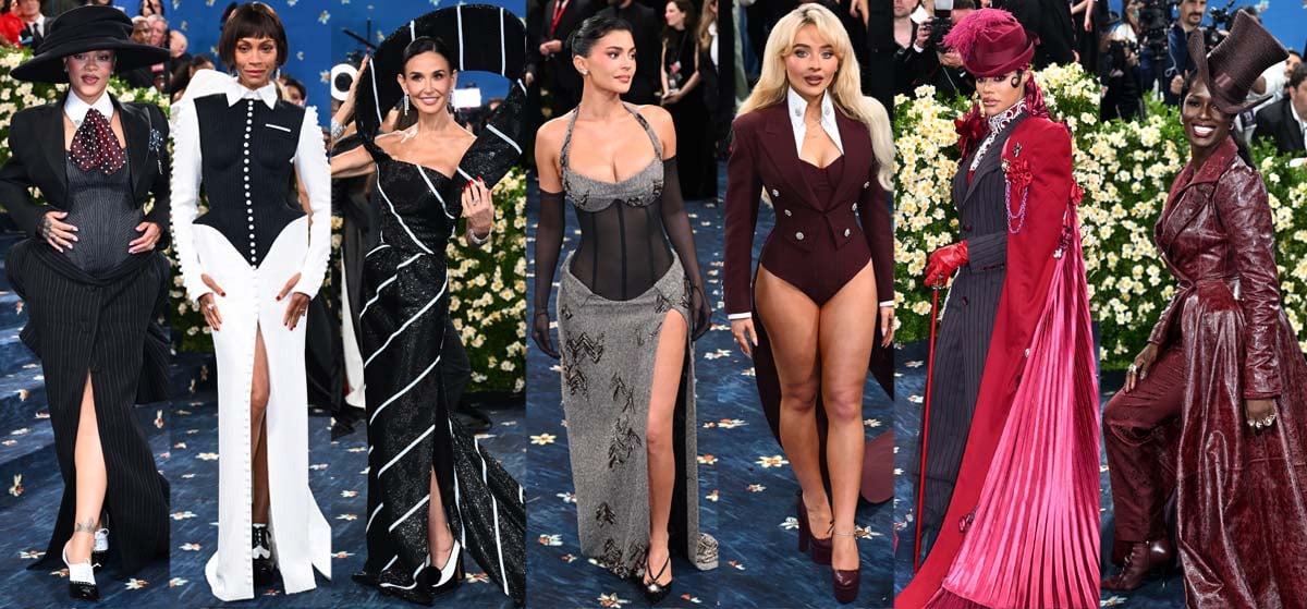 A-list stars wear head-turning stilettos and statement shoes that perfectly embody the theme Superfine: Tailoring Black Style and the dress code Tailored For You at the Met Gala 2025