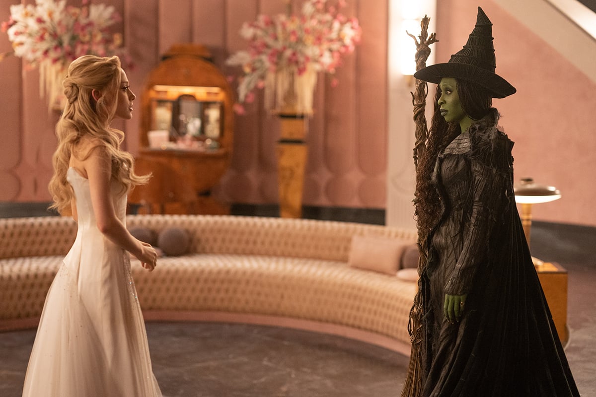 Ariana Grande and Cynthia Erivo reprise their roles as Glinda and Elphaba, respectively, in Wicked: For Good, set to be released in November