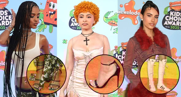 Nickelodeon Kids’ Choice Awards 2025: Best Celebrity Shoes & Red Carpet Looks From Tyla, Kylie Cantrall & Ice Spice