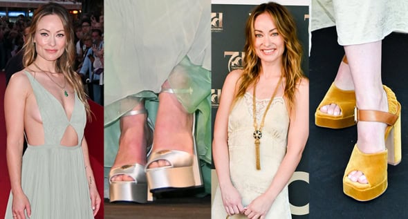 Olivia Wilde Elevates Boho Style in Platform Heels by Prada and Chloe at 2025 Taormina Festival