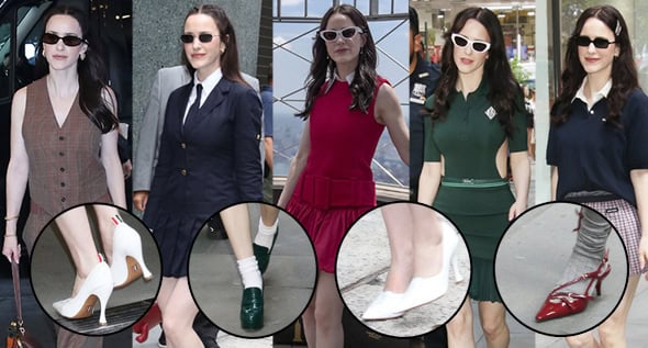 From Lois Lane to Style Lane: Rachel Brosnahan’s White Pumps, Tailored Suits, and Preppy Dresses Rule the Superman Press Tour
