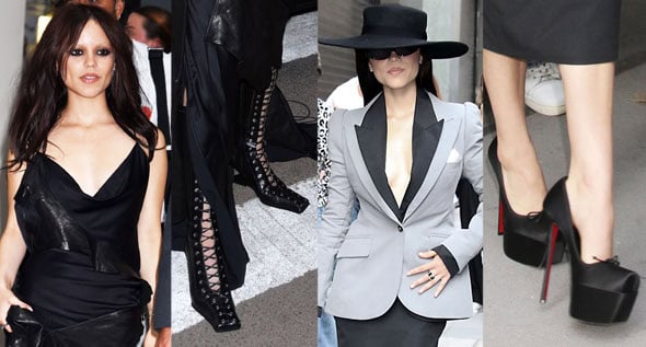 Jenna Ortega Reigns in Gothic Glam: Ann Demeulemeester and Louboutin Looks for Wednesday Season 2 Press Tour
