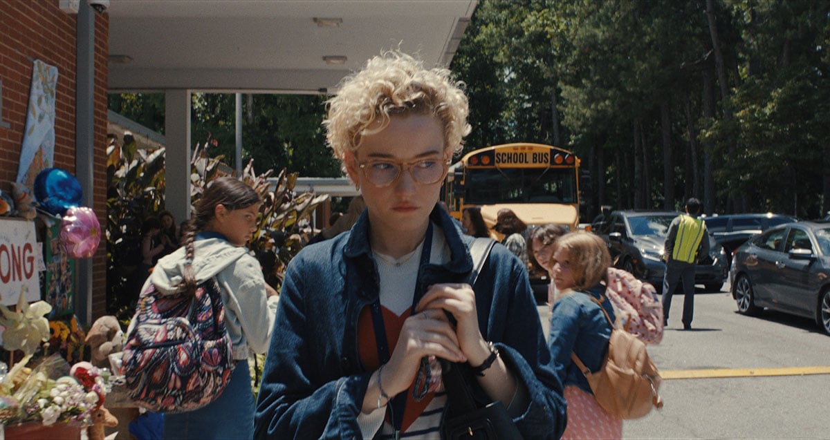 Julia Garner stars as teacher Justine Gandy in Weapons