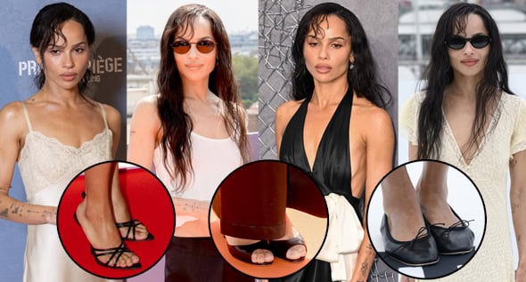 Zoe Kravitz Stuns in Saint Laurent, Manolo Blahnik & Mansur Gavriel at Caught Stealing London and Paris Events