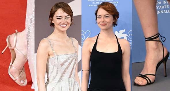 Emma Stone Masters Red-Carpet Minimalism in Louis Vuitton and Manolo Blahnik at Venice Bugonia Premiere