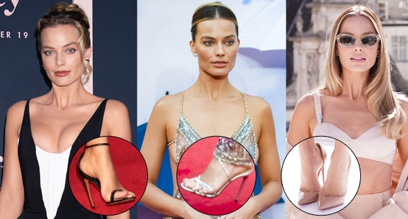 Postpartum Glam: Margot Robbie Shines in Armani & Mugler With Louboutin and Aquazzura Heels at A Big Bold Beautiful Journey Premiere
