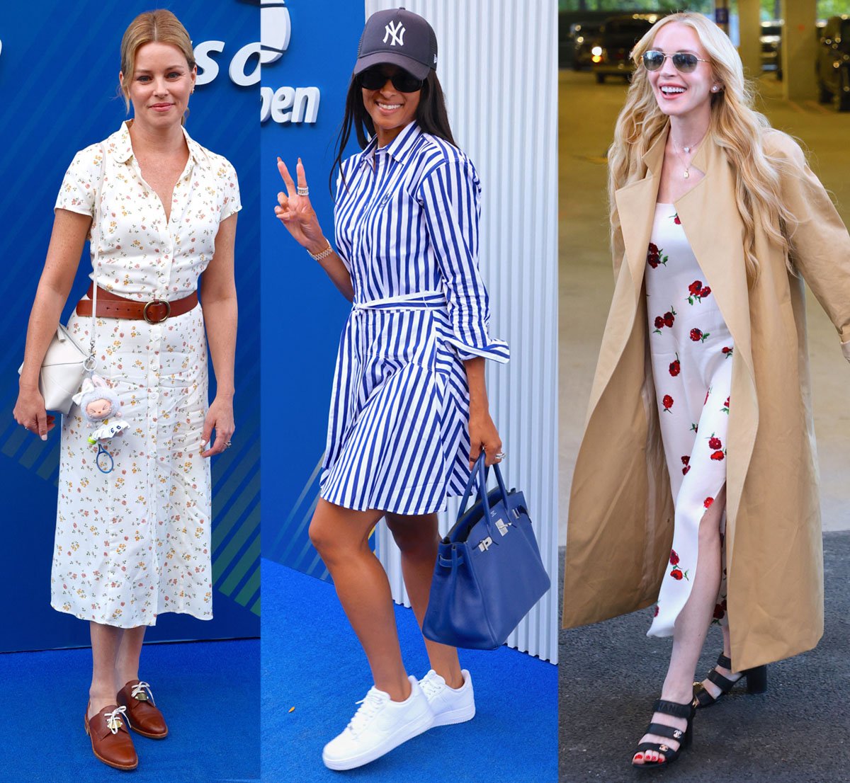 Elizabeth Banks, Ciara, and Lindsay Lohan show off their style sense at the 2025 US Open