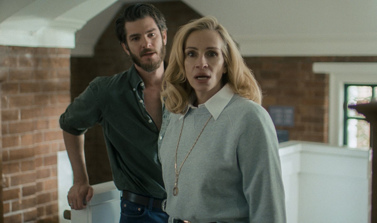 Andrew Garfield and Julia Roberts play Yale professors involved in a scandal in After the Hunt