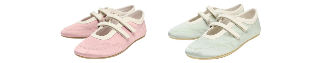 Zara satin-effect ballerinas blend a Mary Jane–inspired silhouette with double straps, soft uppers, and low-profile soles for an easy, everyday take on balletcore