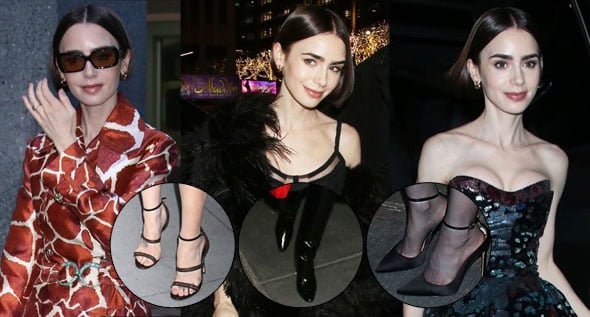 Lily Collins Parades Archival Fashion on ‘Emily in Paris’ 5 Press Tour: Fendi, Cavalli & Manolos