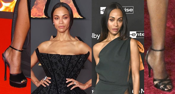 Sparkle, Sculptural Lines & Iconic Heels: Zoe Saldaña’s Most Striking Saint Laurent Moments