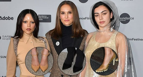 Natalie Portman, Jenna Ortega, and Charli XCX Wear Dior, Le Silla, and Marni Shoes at ‘The Gallerist’ Sundance Premiere