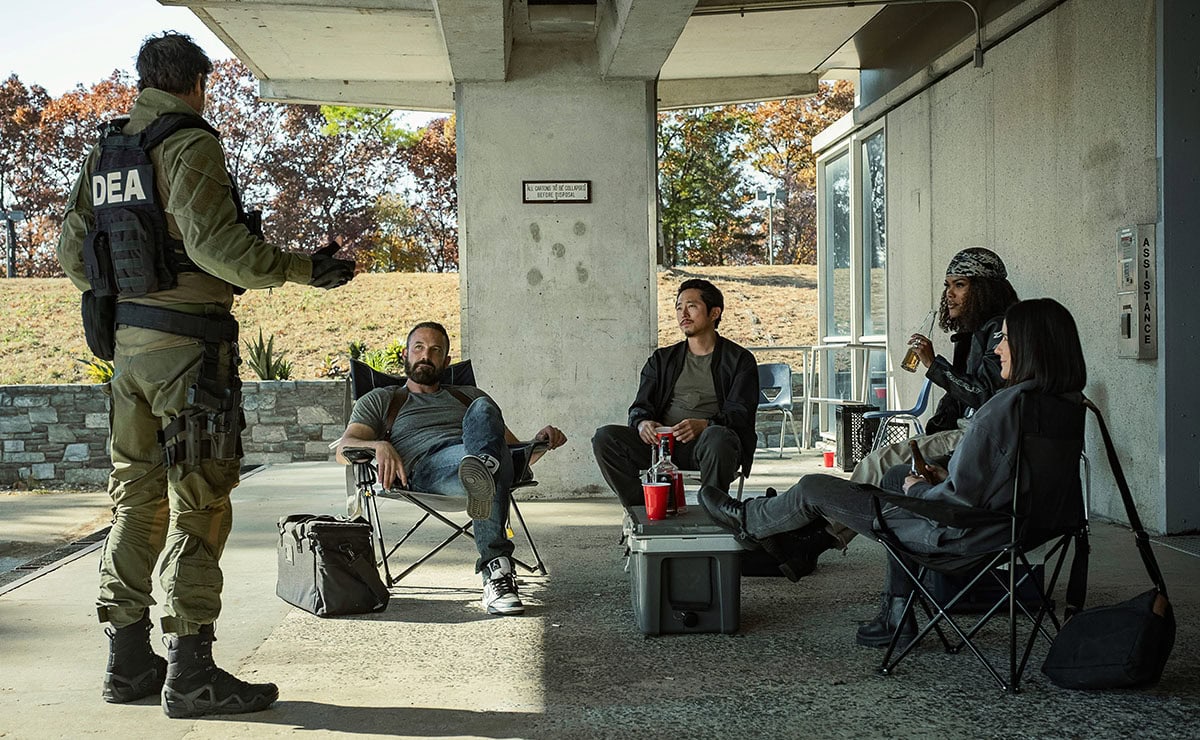 Kyle Chandler, Ben Affleck, Steven Yeun, Teyana Taylor, and Catalina Sandino Moreno star in the action thriller, The Rip