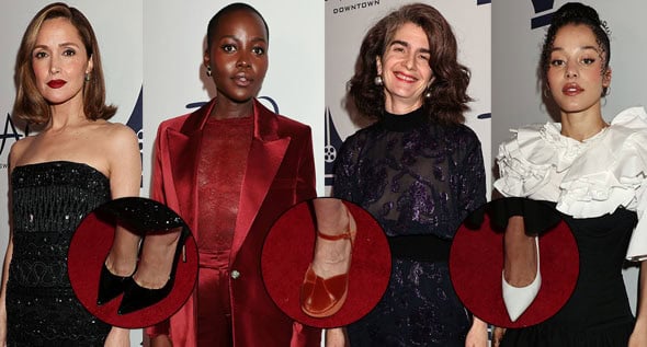 Lupita Nyong’o & Rose Byrne Lead a Sea of Classic Pointed-Toe Pumps at the 91st NYFCC Awards