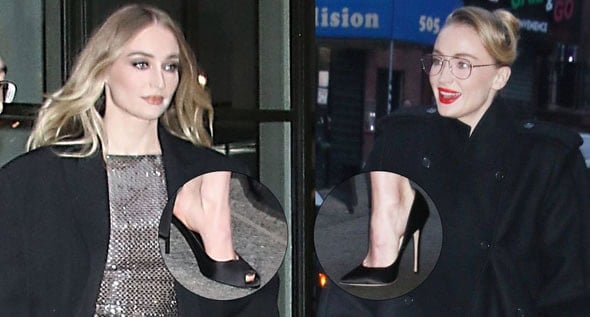 Sophie Turner Pairs Black Suede Studio Mules With ‘Office Siren’ Self-Portrait Outfits for Steal Press Tour