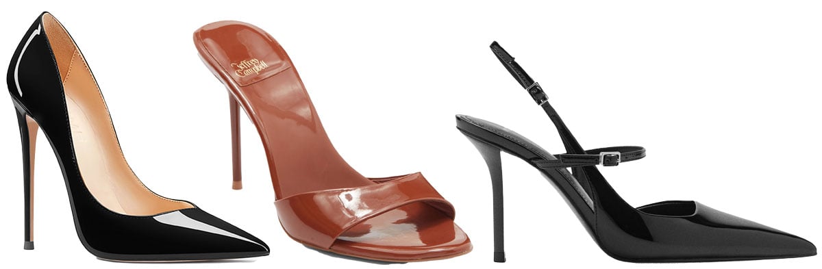 Needle-thin stilettos emphasized sharp, high-impact elegance that began giving way to more sculptural and architectural heel designs