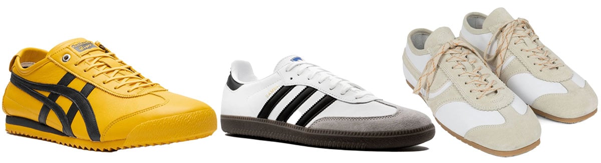 Onitsuka Tiger Mexico 66 Sneaker; Adidas Samba OG Sneakers; Dries Van Noten Suede Panel Sneakers