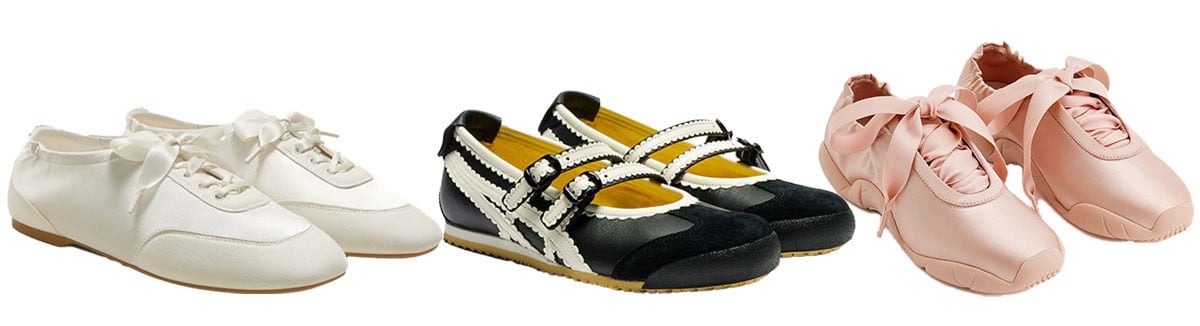 Vivaia Cristina Sneakerina; Onitsuka Tiger Mexico 66 TGRS; JW Pei Flavia Ballerina Sneakers