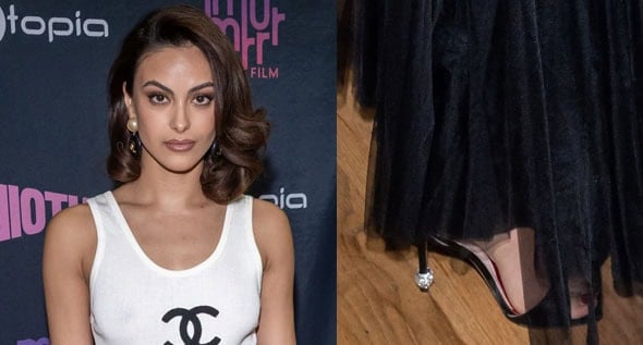Camila Mendes Revives Archival 1992 Chanel & Roger Vivier “Marlene” Heels at ‘Idiotka’ Premiere