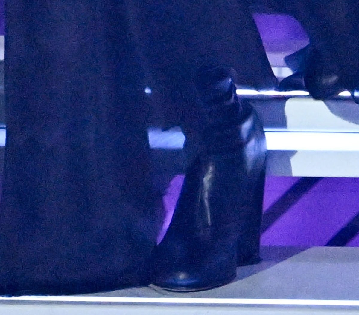 Irina Shayk brings tough-chic edge in black closed-toe boots with cylindrical block heels