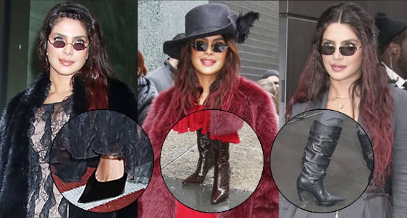 Priyanka Chopra Goes Full “Piratecore” in Jimmy Choo Croc Boots and Architectural Thom Solo Heels