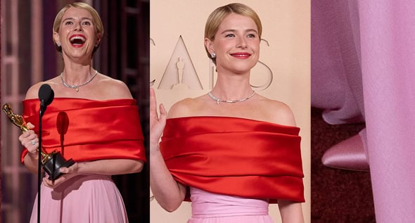 Jessie Buckley Makes History: A Head-to-Toe Look at Her 2026 Oscars Chanel Gown and Pink Satin Pumps
