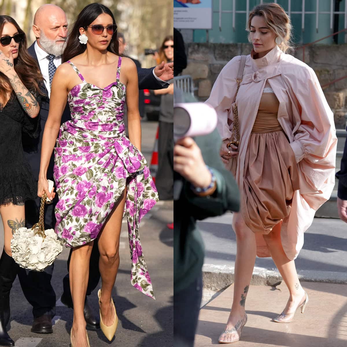 Nina Dobrev and Paris Jackson lead the front-row glamour in minimalist pumps and striking ensembles at the Chloe show during Paris Fashion Week Womenswear Fall/Winter 2026-2027