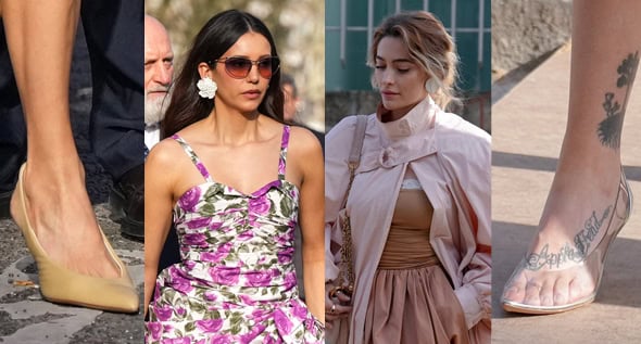Nina Dobrev and Paris Jackson Wear Chloé Suzie and Lixi Pumps at Paris Fashion Week 2026