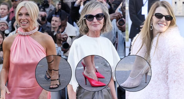 Hannah Waddingham, Helen Hunt, and Anna Dello Russo Lead Stella McCartney’s Shoe Parade: From Strappy Sandals to Bold Red Mules
