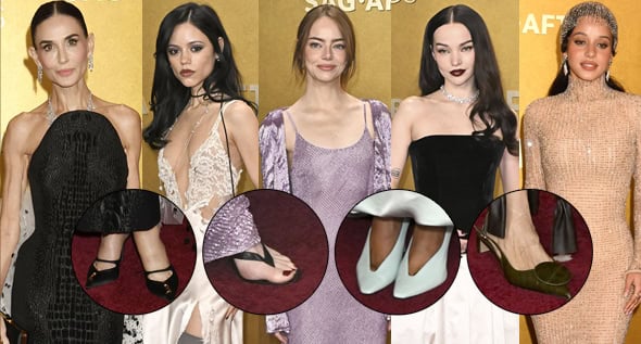 18 Best Red Carpet Shoes at the 2026 Actor Awards: From Jenna Ortega’s Towering Platforms to Demi Moore’s Schiaparelli Mules