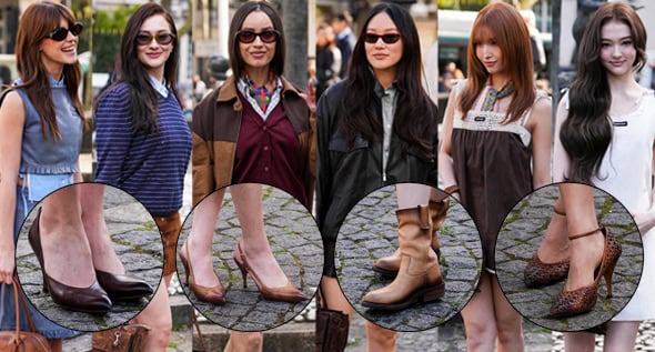 Miu Miu’s Distressed Footwear Steals the Spotlight at PFW: Daisy Edgar-Jones, Lola Tung, and K-Pop’s Momo Lead the Front Row Trend