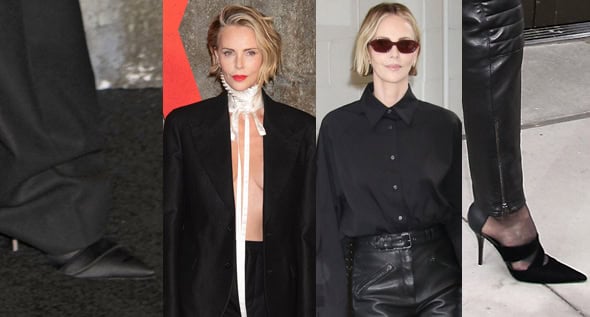 Charlize Theron Masters Biker Chic and Shirtless Tailoring in Dior & Balmain for ‘Apex’ Tour